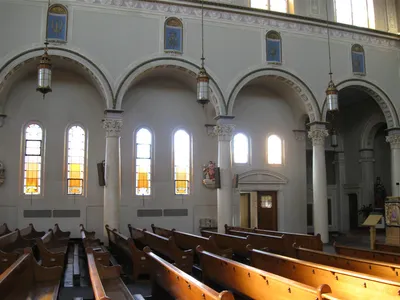 Front left corner.