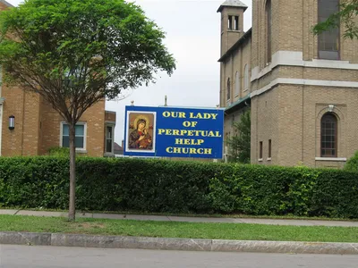 Church sign.