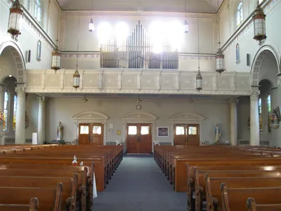 Back of the church.