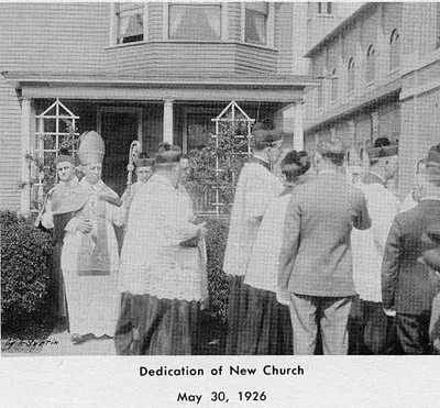1926 dedication of the newly completed church