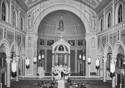 Redecoration of church, 1953