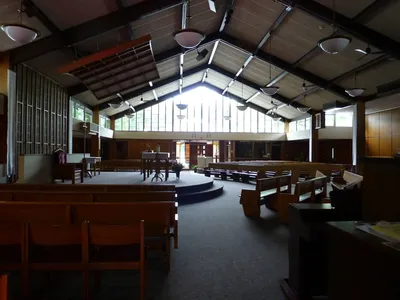 Church seen from the left side.