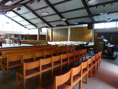 Back of the church as seen from front left corner.
