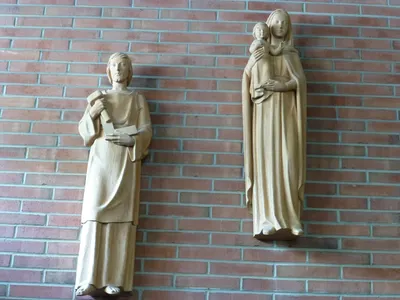 Statues of the holy family.