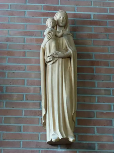 Statue of Our Lady with Christ child.