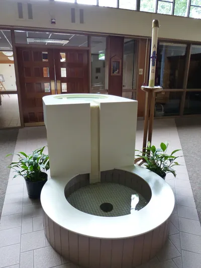 Baptismal font.