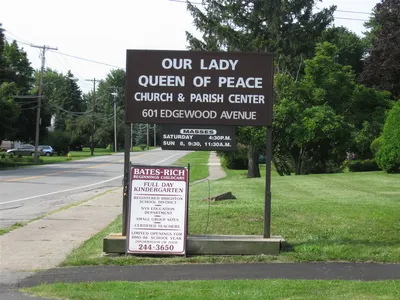 Former sign.