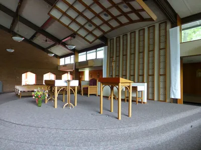 Sanctuary seen from right angle.