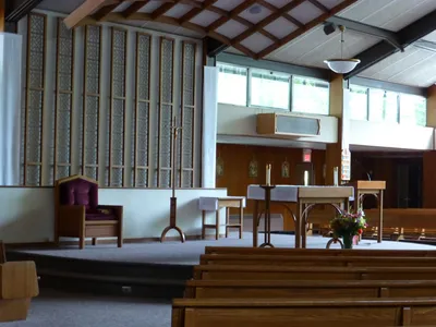 Sanctuary seen from left angle.