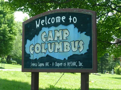 Camp sign.