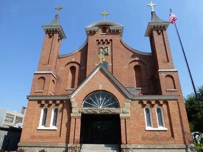 Front of the church.