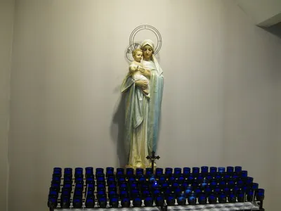 Back of the church.
