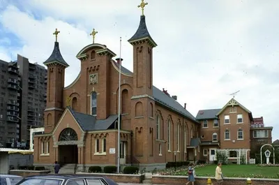 Painting of Our Lady of Perpetual Help that survived the fire at the former St. Joseph's church.
