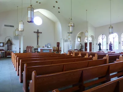 From back left corner.