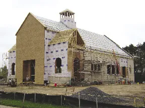 Chapel under construction. Source: Padre Pio Web site.