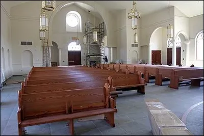 Chapel being decorated. Source: Padre Pio Web site.