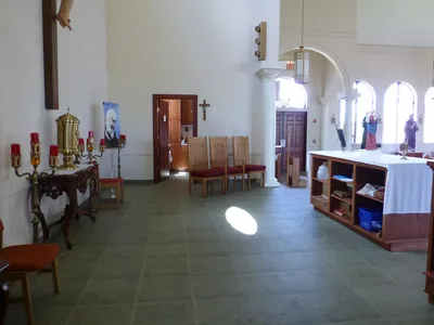 Sanctuary seen from left.