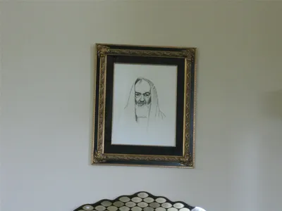 St. Padre Pio illustration.
