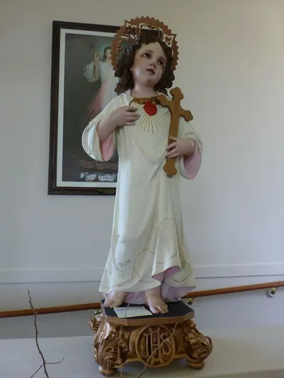 Christ child statue.