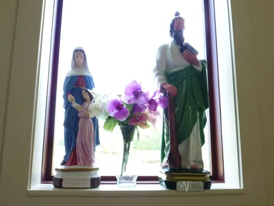 Statues of St. Anne and St. Jude.