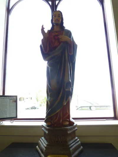 Sacred Heart statue.