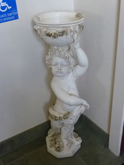 Angel statue.
