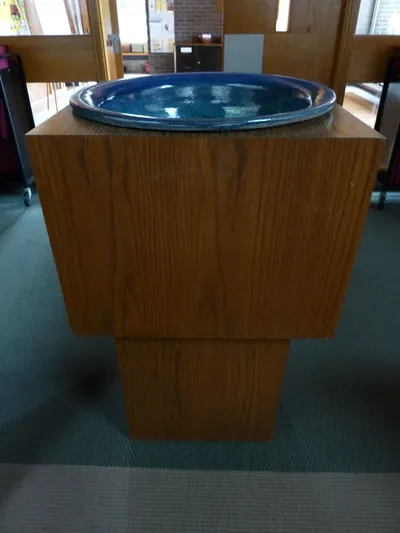 Baptismal font.