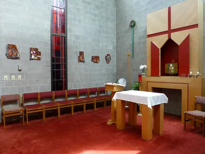 Inside the chapel.