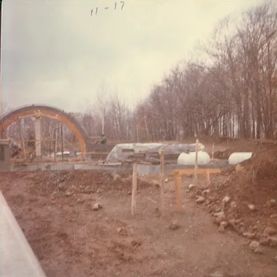 Construction of church. Source: Formerly on the parish Web site