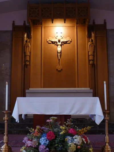 Altar and reredo.