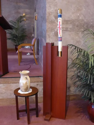 Paschal candle.