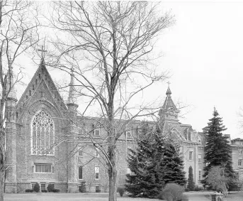 Exterior of chapel and school. Source: Rochester History - The Academy of the Sacred Heart