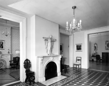 View inside the academy, main entrance, 1968. Source: Rochester History - The Academy of the Sacred Heart