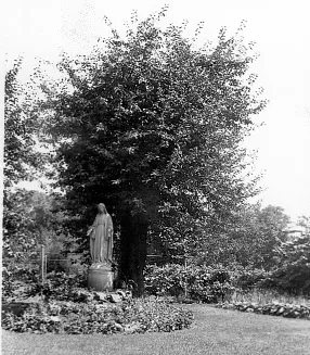 Our Lady's shrine, behind the academy. Source: Rochester History - The Academy of the Sacred Heart