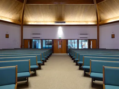 Back of the church.