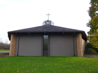 Front of the church.