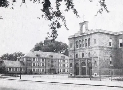Convent and former church/school. Source: History of Sacred Heart Parish