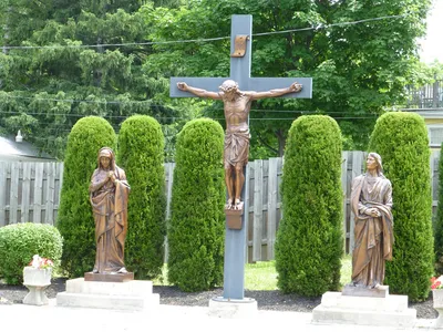Crucifixion scene.