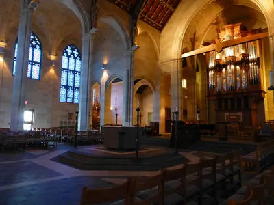 Sanctuary seen from right.