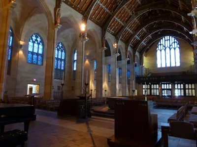 Church seen from behind the cathedra.