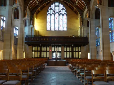 Back of the church.