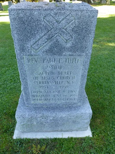 Grave of former Sacred Heart priest.