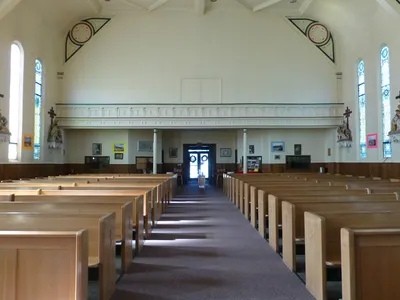 Back of the church.