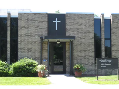 Exterior of Coleman Chapel after recent renocations.