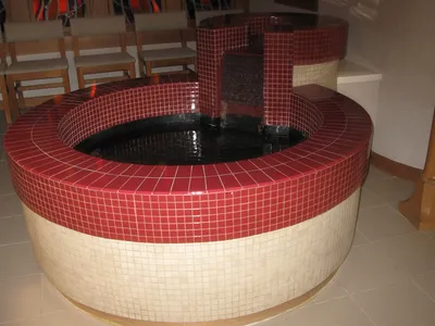 Baptismal font.