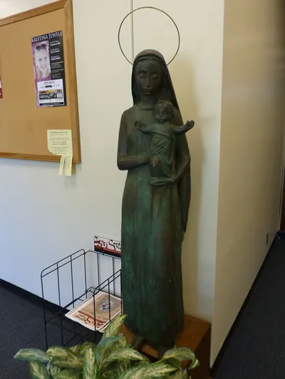 Statue of Our Lady with Christ child.