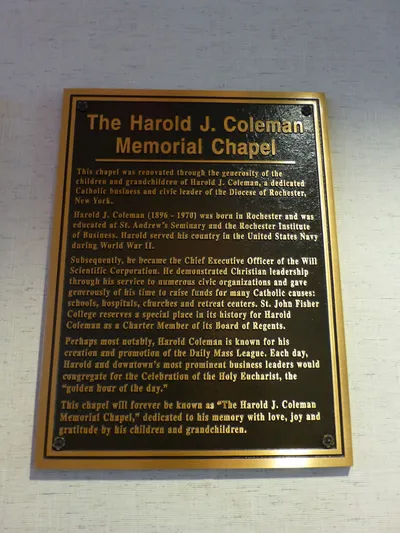 Memorial plaque.
