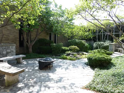 Outdoor meditation area.