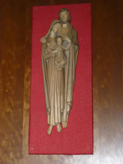 Holy family statue.