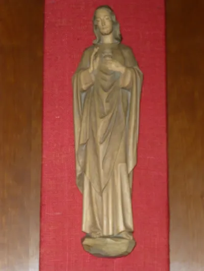 Sacred heart statue.